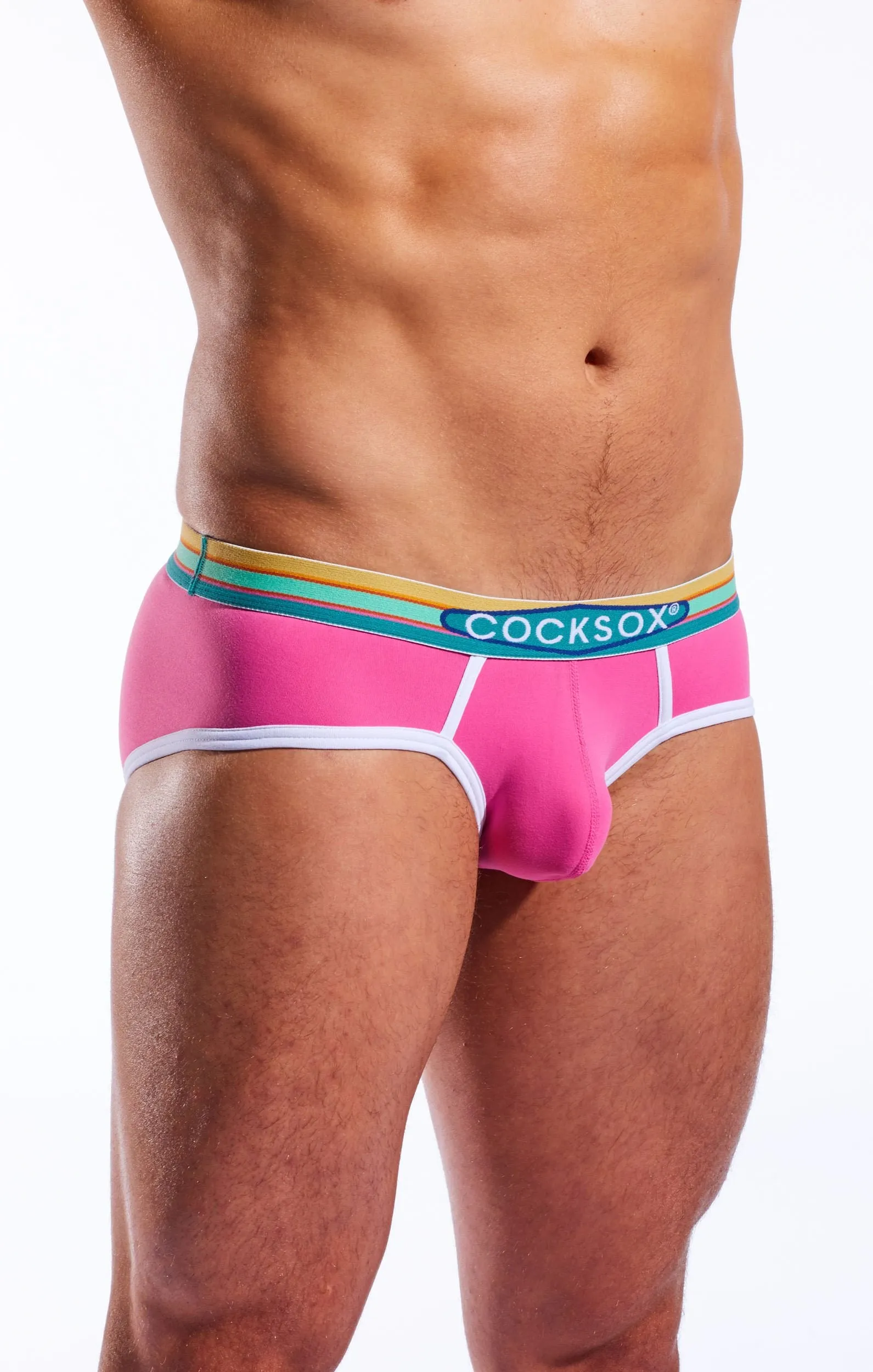 Cocksox Sports Brief Miami Pink