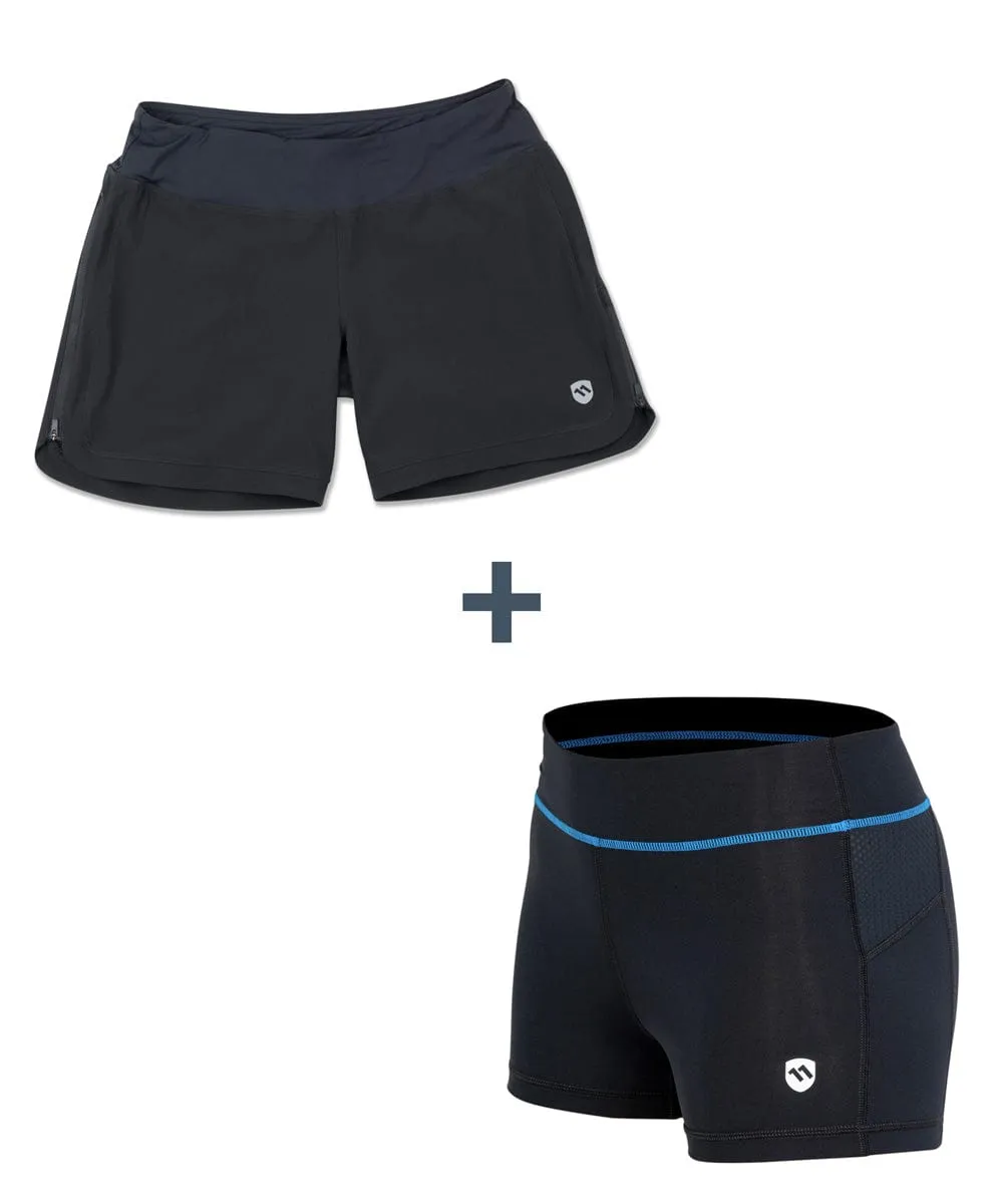 COMBO DEAL: Women's Circuit Shorts & MultiSport Brief