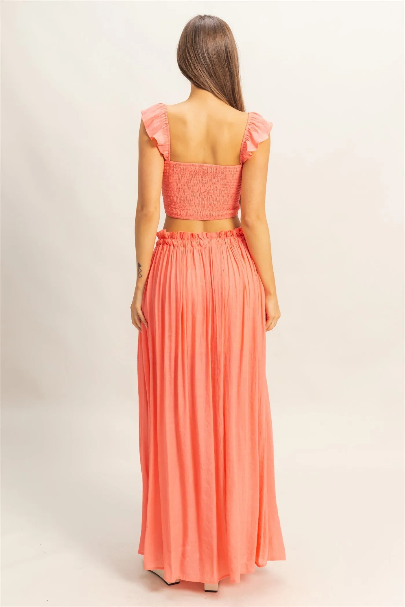 Coral Maxi Skirt