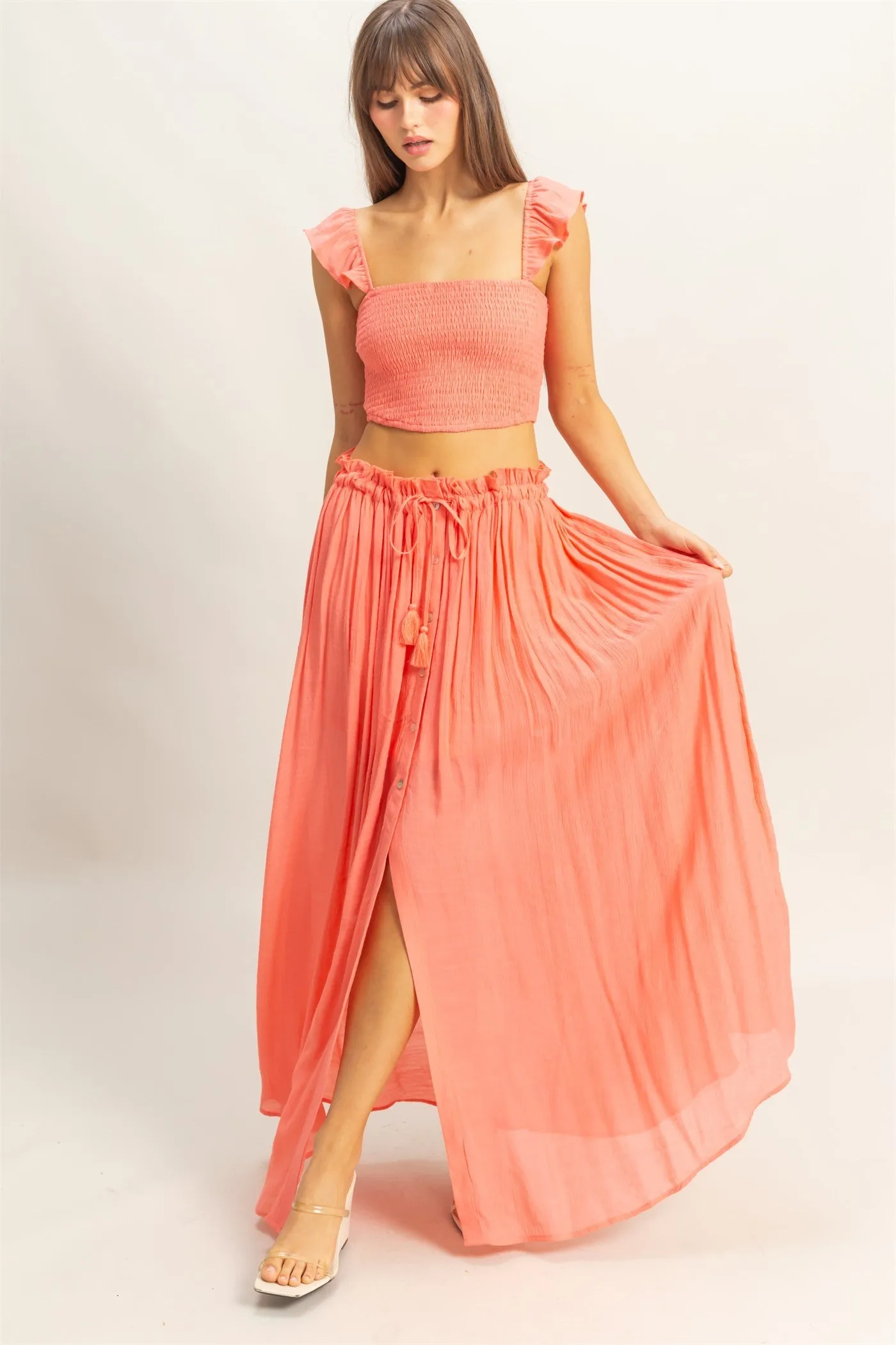 Coral Maxi Skirt