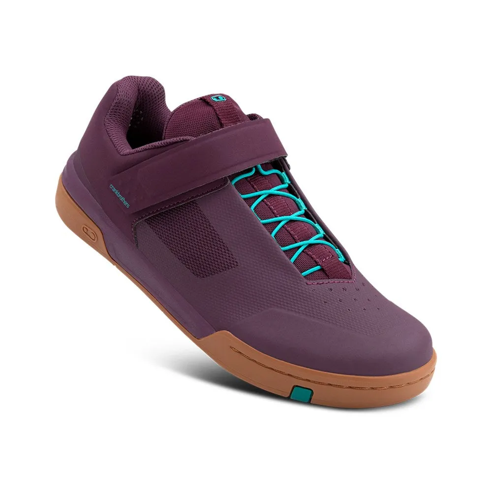 Crankbrothers Shoes Stamp Speedlace Purple / Teal Blue Flat