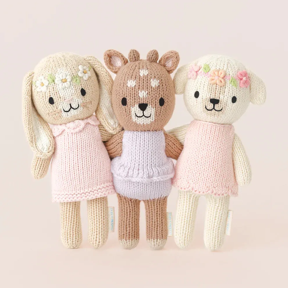 cuddle   kind Hand-Knit Tiny Collection - Violet the Fawn