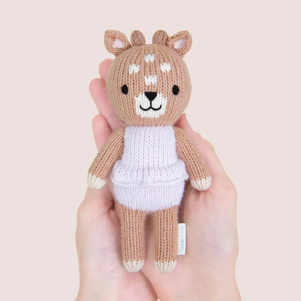 cuddle   kind Hand-Knit Tiny Collection - Violet the Fawn