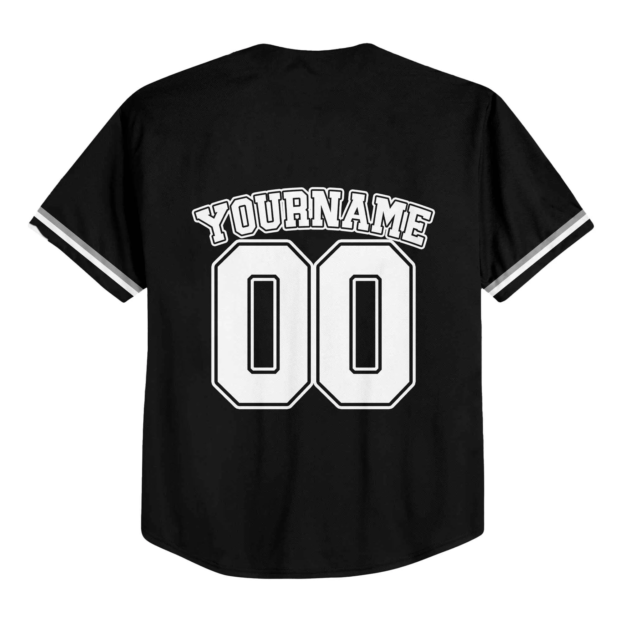 Custom Black White-Gray Baseball Jersey