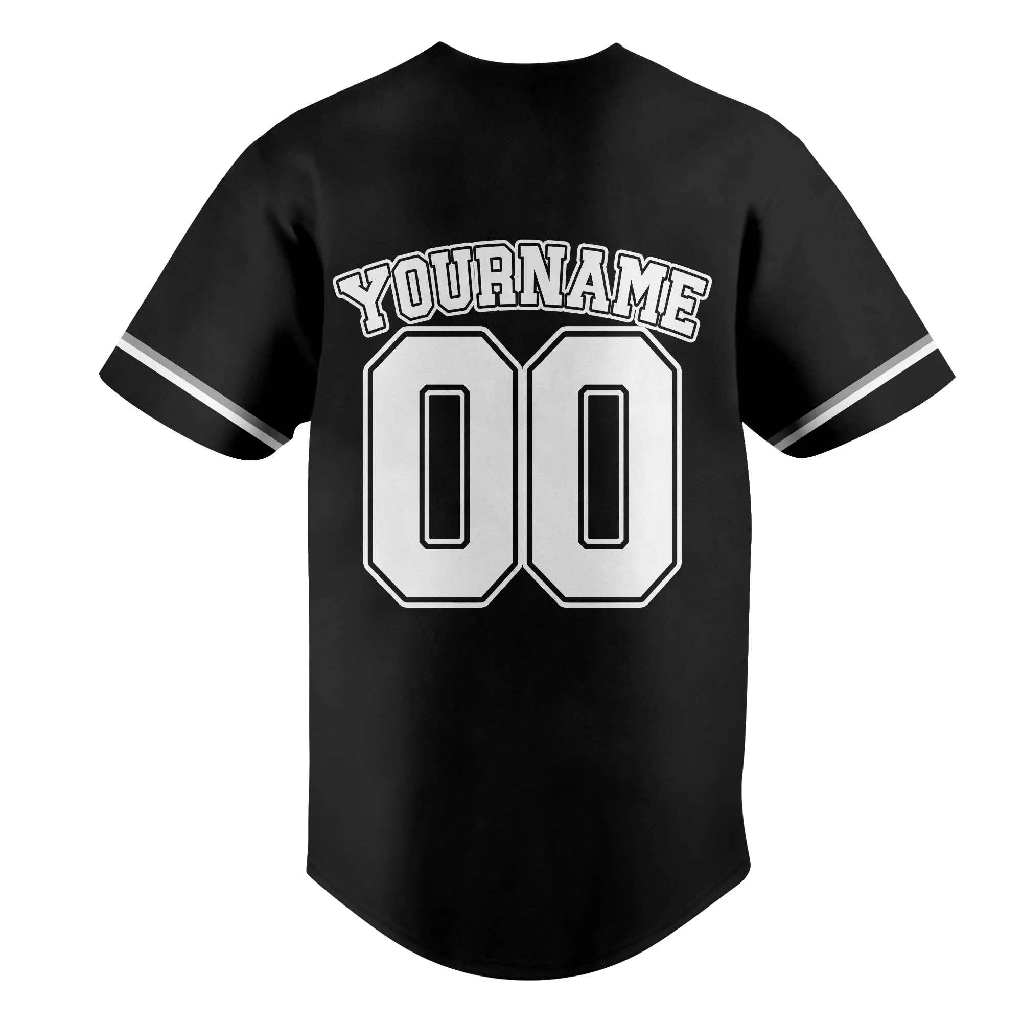 Custom Black White-Gray Baseball Jersey