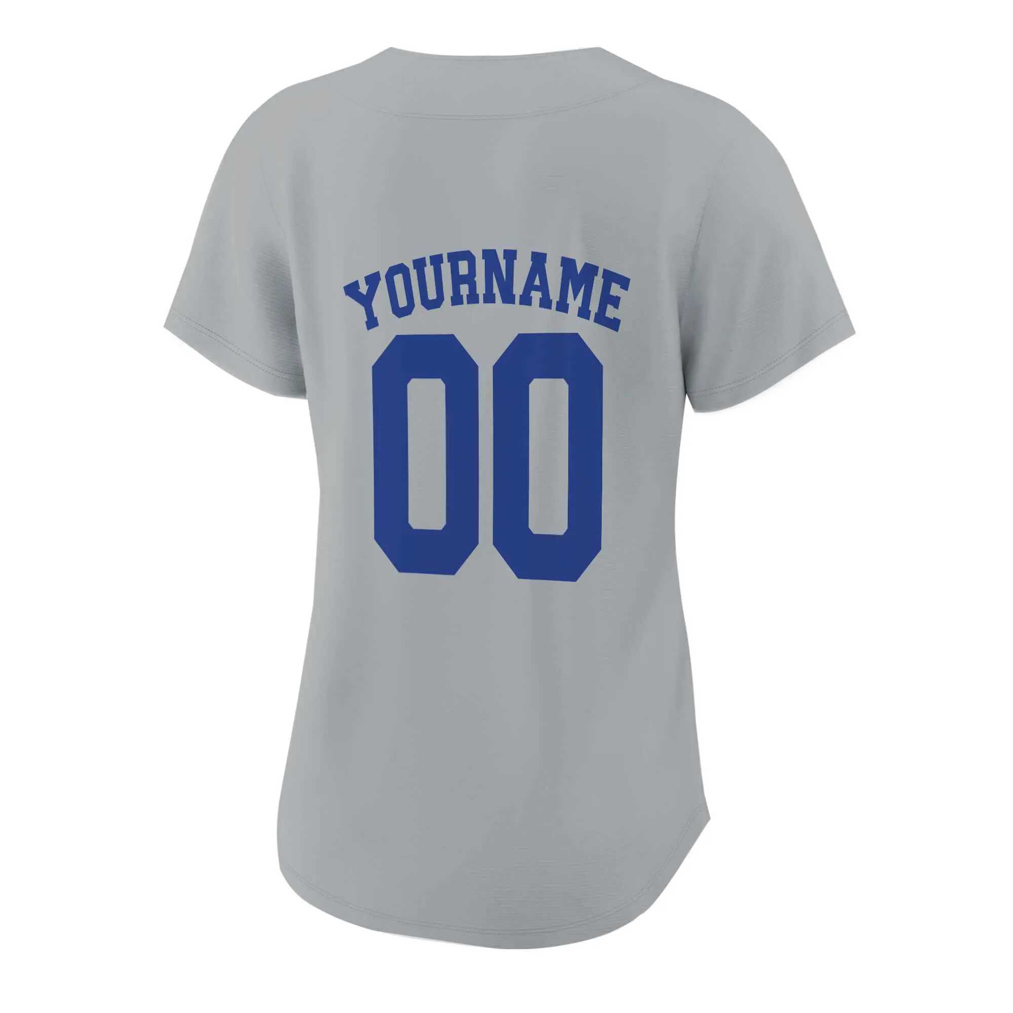 Custom Gray Red-Royal Baseball Jersey