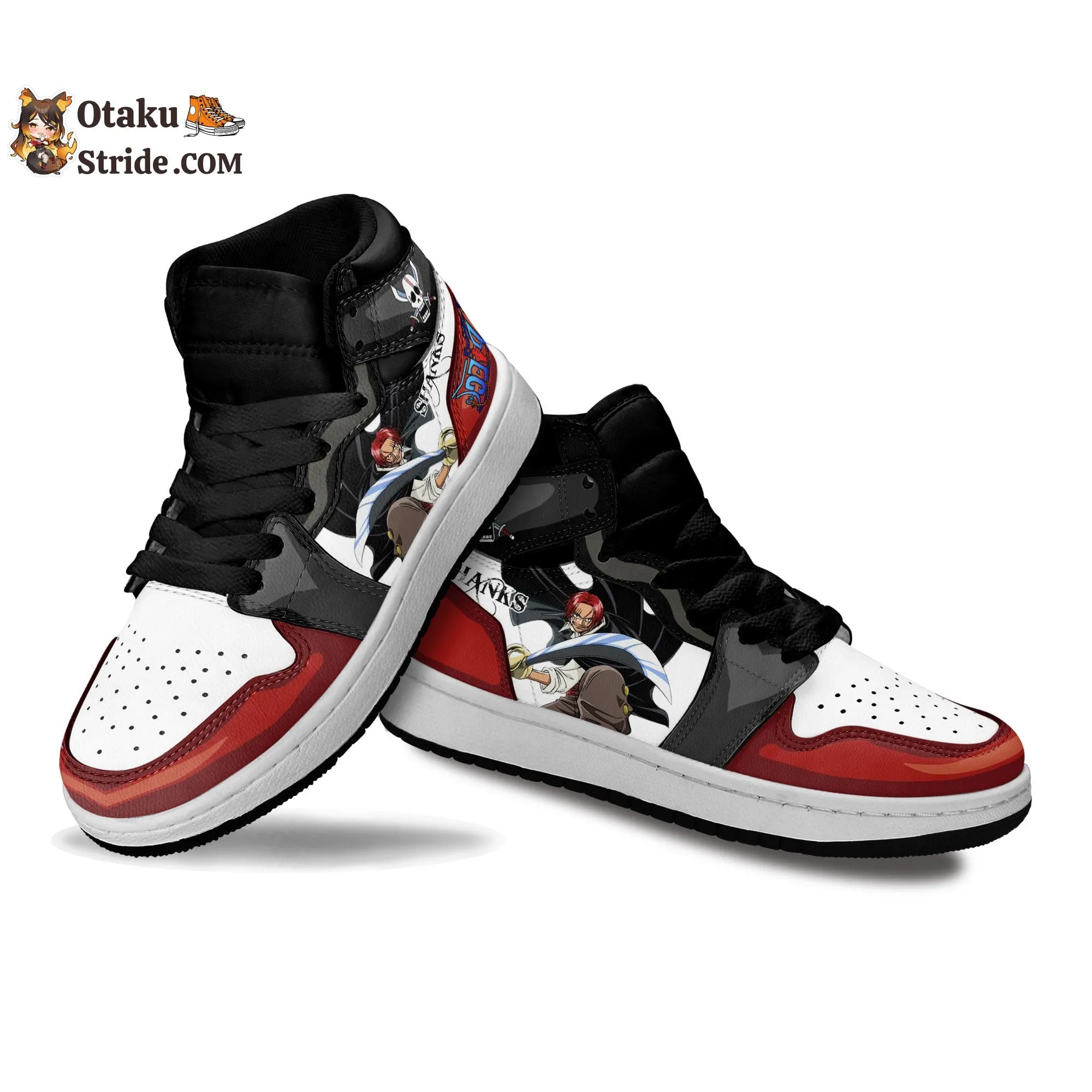 Custom One Piece Anime Shoes – Shanks Kids Sneakers with Unique Anime Print