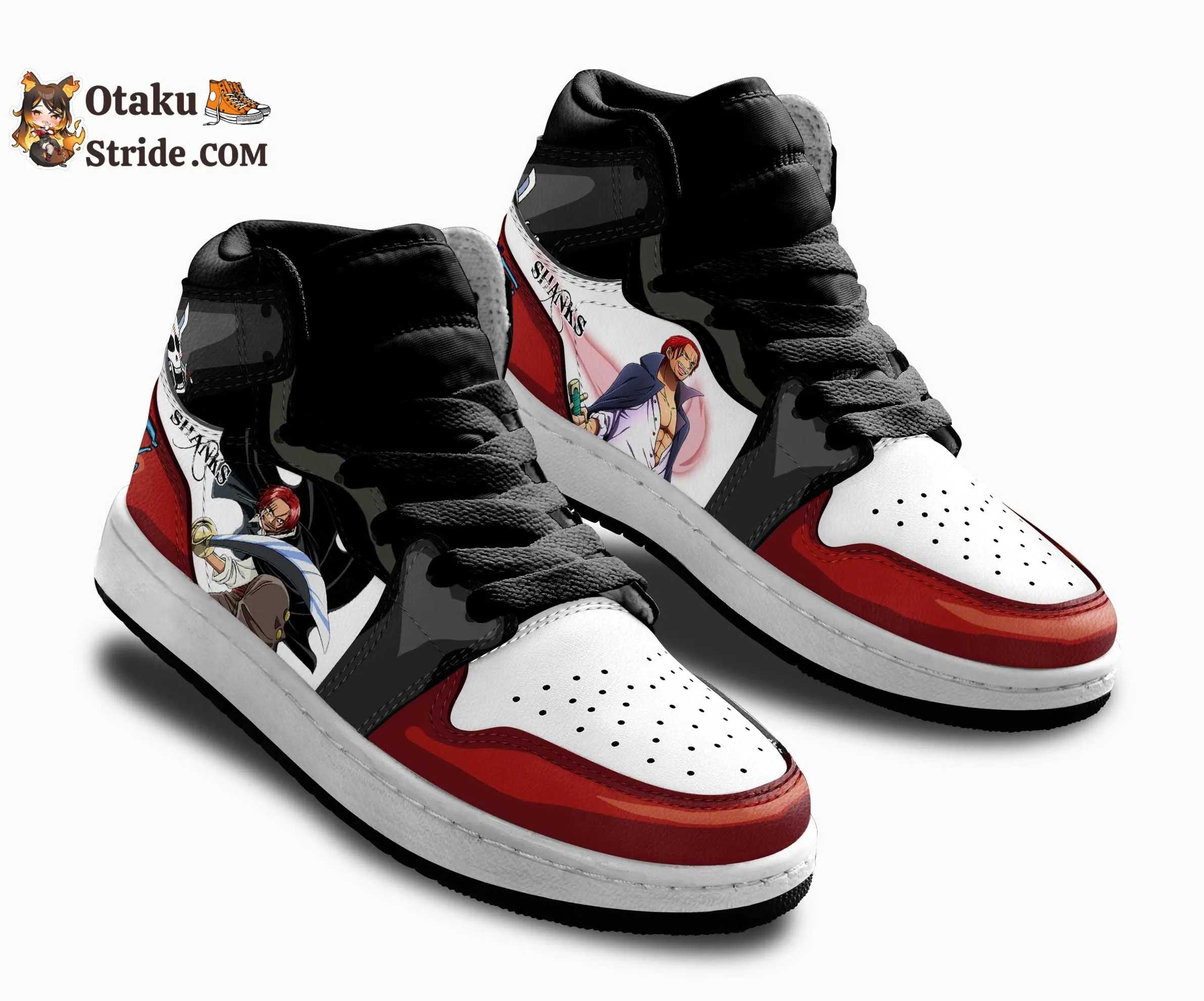 Custom One Piece Anime Shoes – Shanks Kids Sneakers with Unique Anime Print