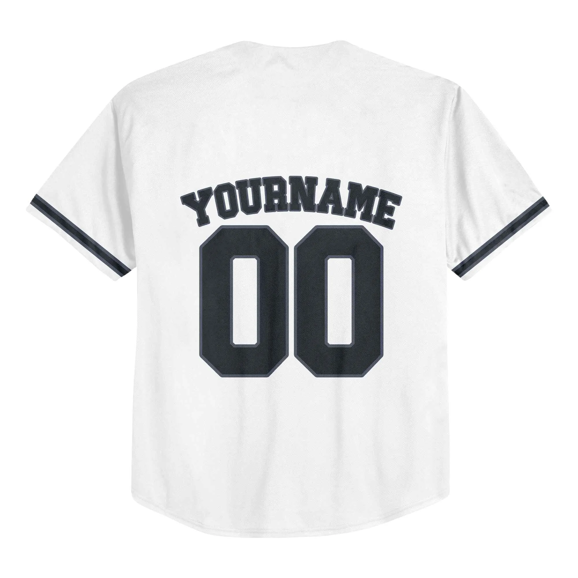 Custom White Black-Gray Authentic Baseball Jersey