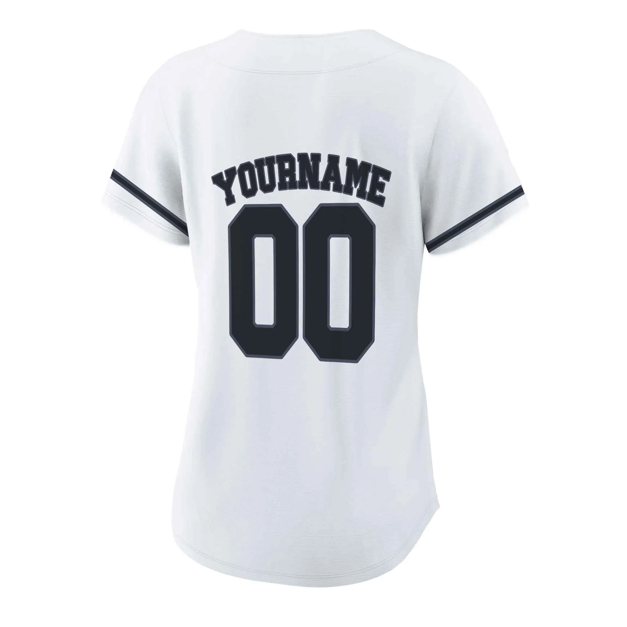 Custom White Black-Gray Authentic Baseball Jersey