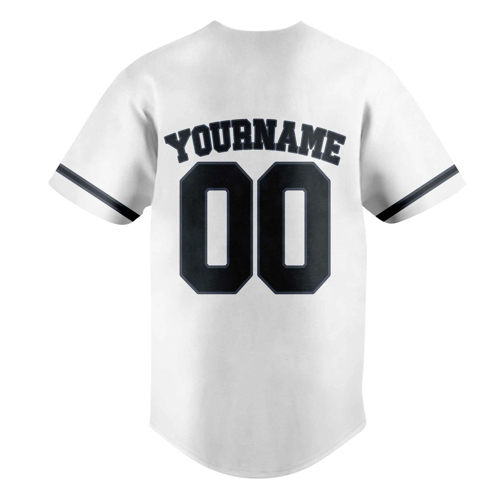Custom White Black-Gray Authentic Baseball Jersey