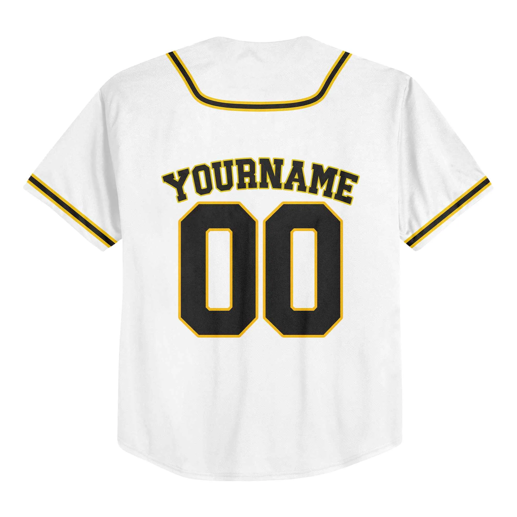 Custom White Black-Old Gold Authentic Baseball Jersey