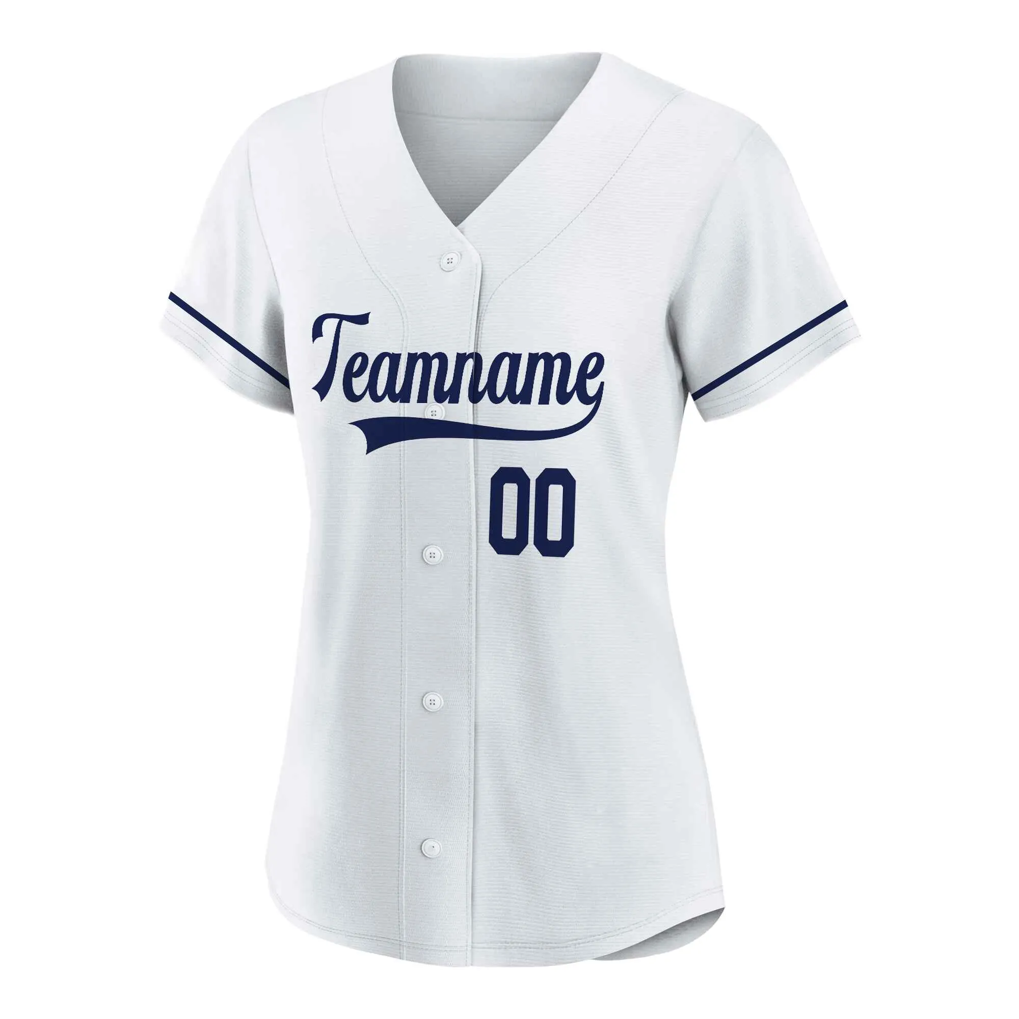 Custom White Royal Blue Baseball Jersey