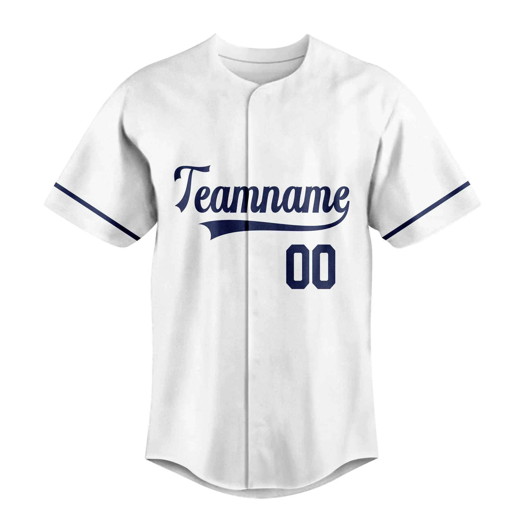 Custom White Royal Blue Baseball Jersey