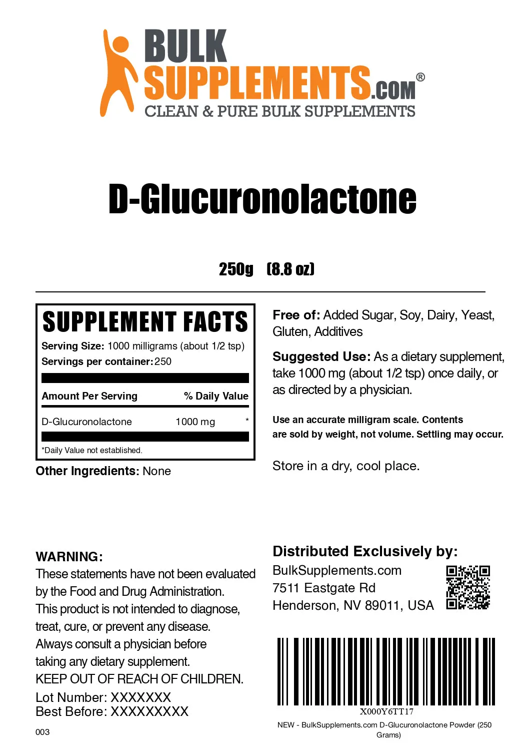 D-Glucuronolactone Powder