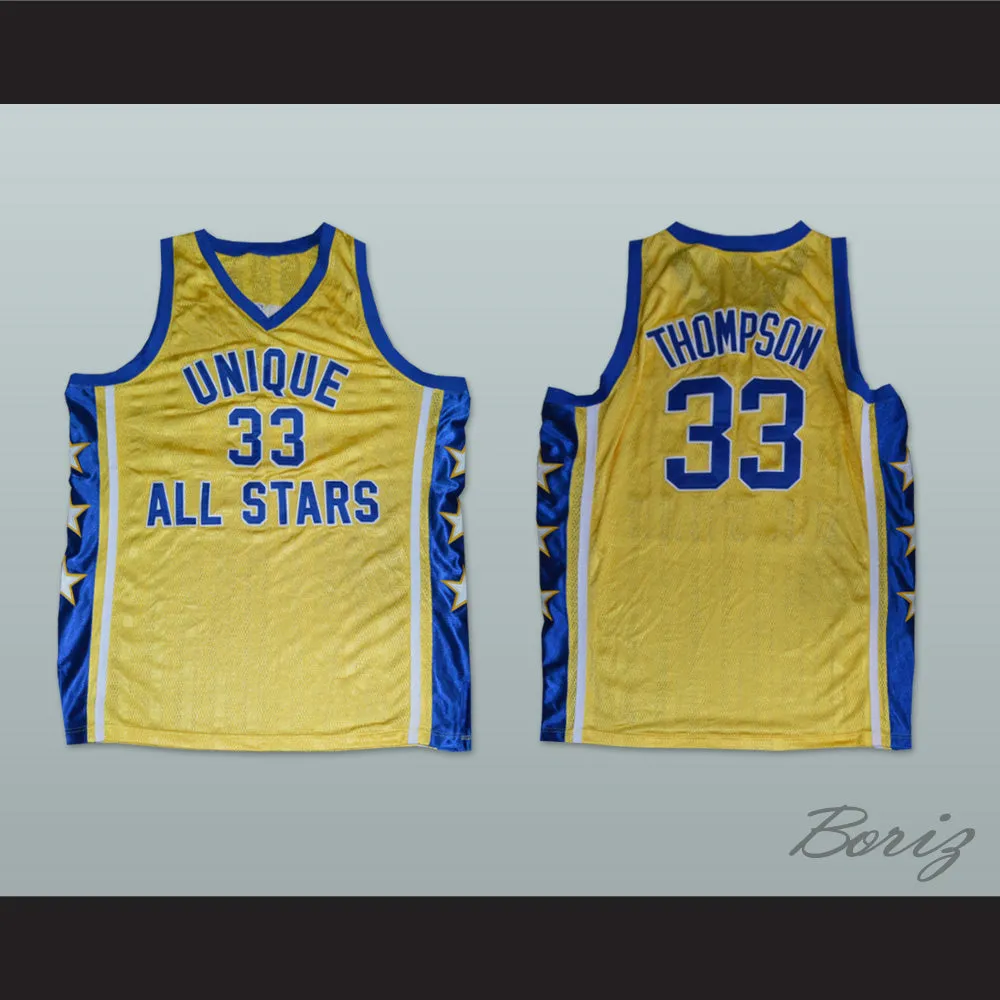 David Skywalker Thompson 33 Unique All Stars Yellow Basketball Jersey