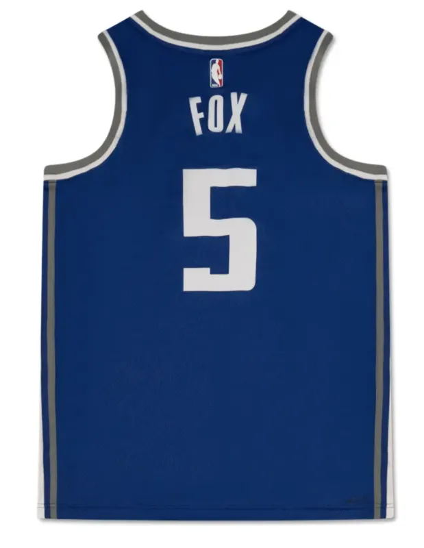 De'Aaron Fox Autographed 23-24 Sacramento Kings Blue City Ed.Swingman Jersey UDA