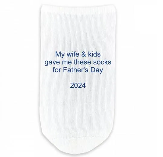 Design Your Own Custom Printed No Show Gripper Socks - Large