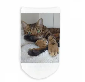 Design Your Own Custom Printed No Show Gripper Socks