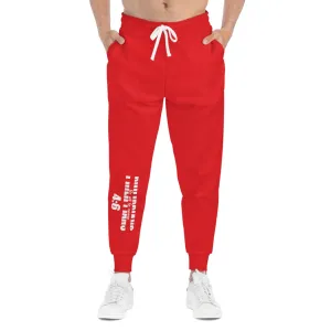 Do Not be Anxious Red Unisex Athletic Joggers