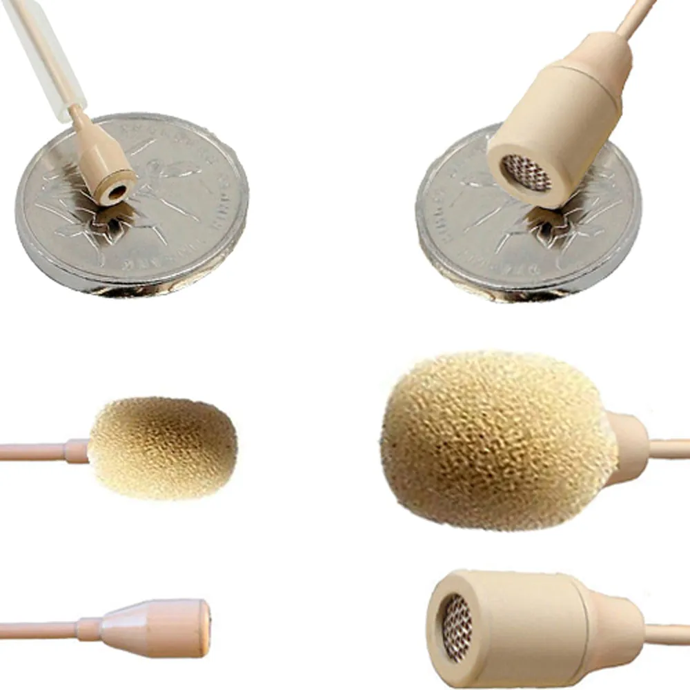 Double Ear Hook Microphone for Sennheiser 3.5mm Locking Jack Body Pack Transmitter EW SL DW G AVX XSW EK SK Series