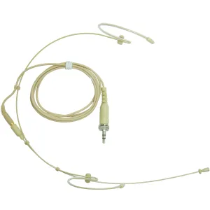 Double Ear Hook Microphone for Sennheiser 3.5mm Locking Jack Body Pack Transmitter EW SL DW G AVX XSW EK SK Series