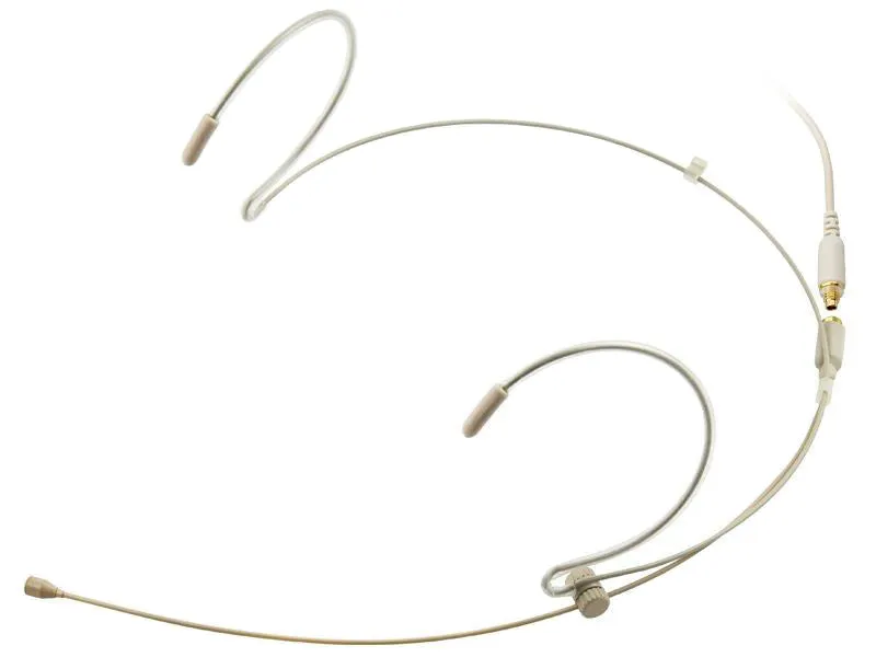 Double Ear Hook Microphone for Sennheiser 3.5mm Locking Jack Body Pack Transmitter EW SL DW G AVX XSW EK SK Series