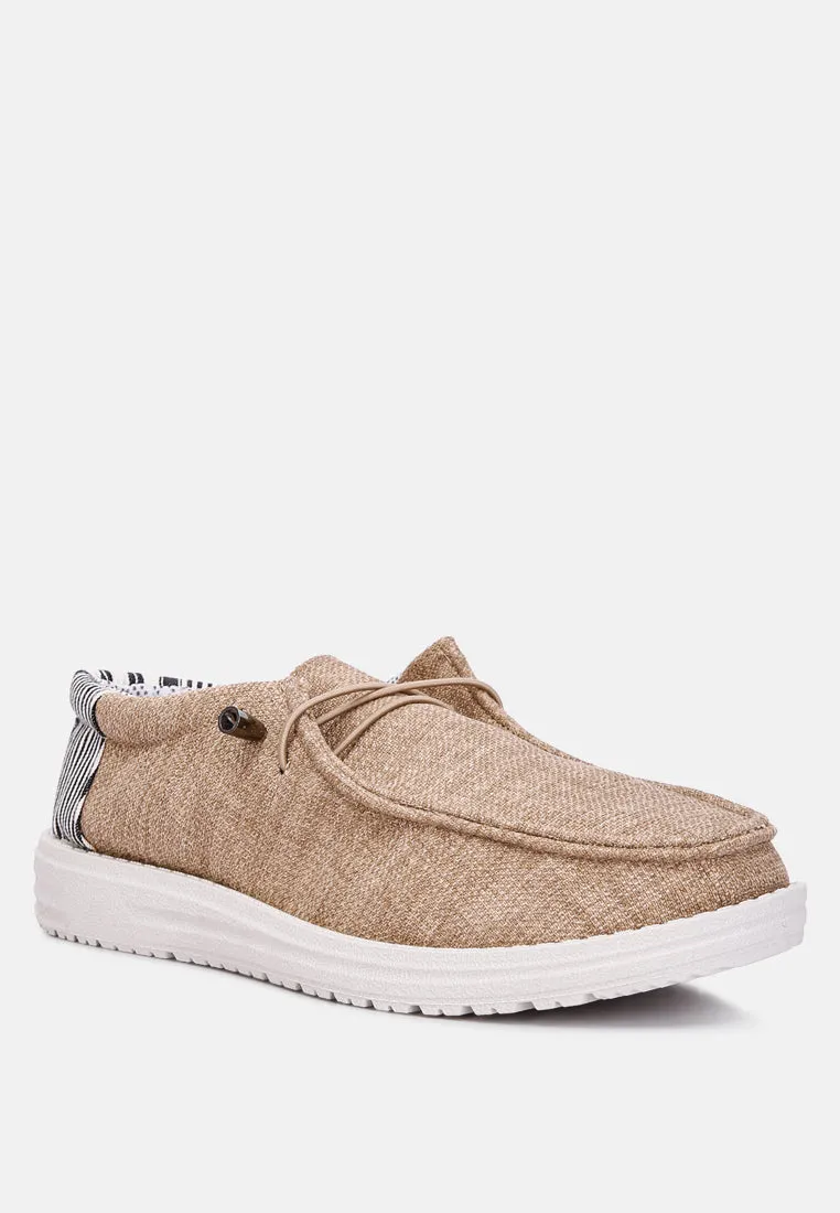 Drawstring Men's Flatform Heel Shoes