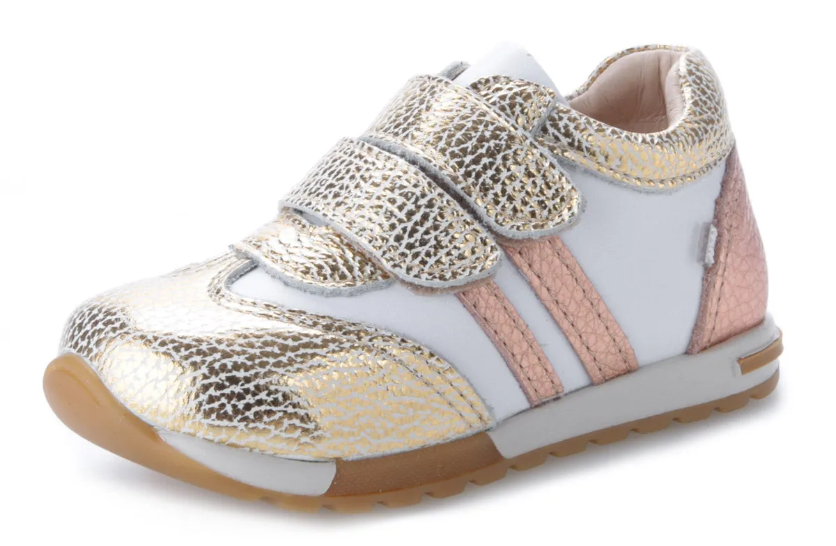 Emel Gold & Rose Gold Velcro Sneaker