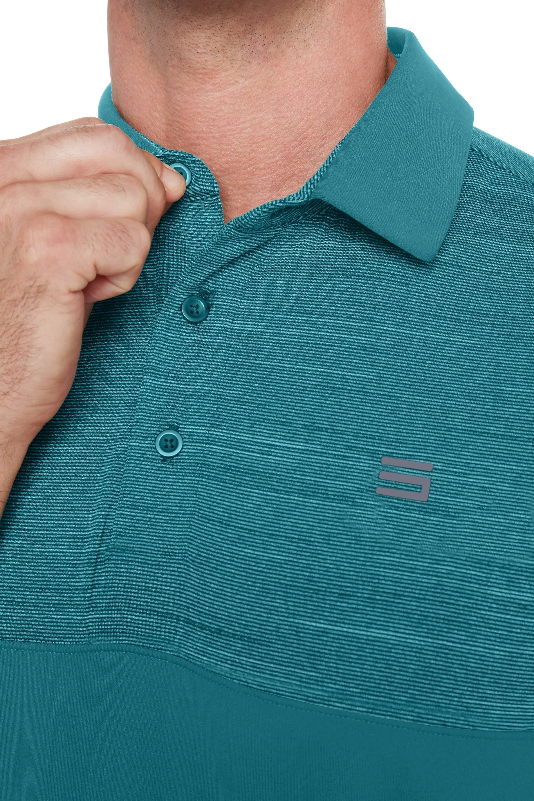 Extreme Deal - Men's Heathered Two-Tone Golf Polo