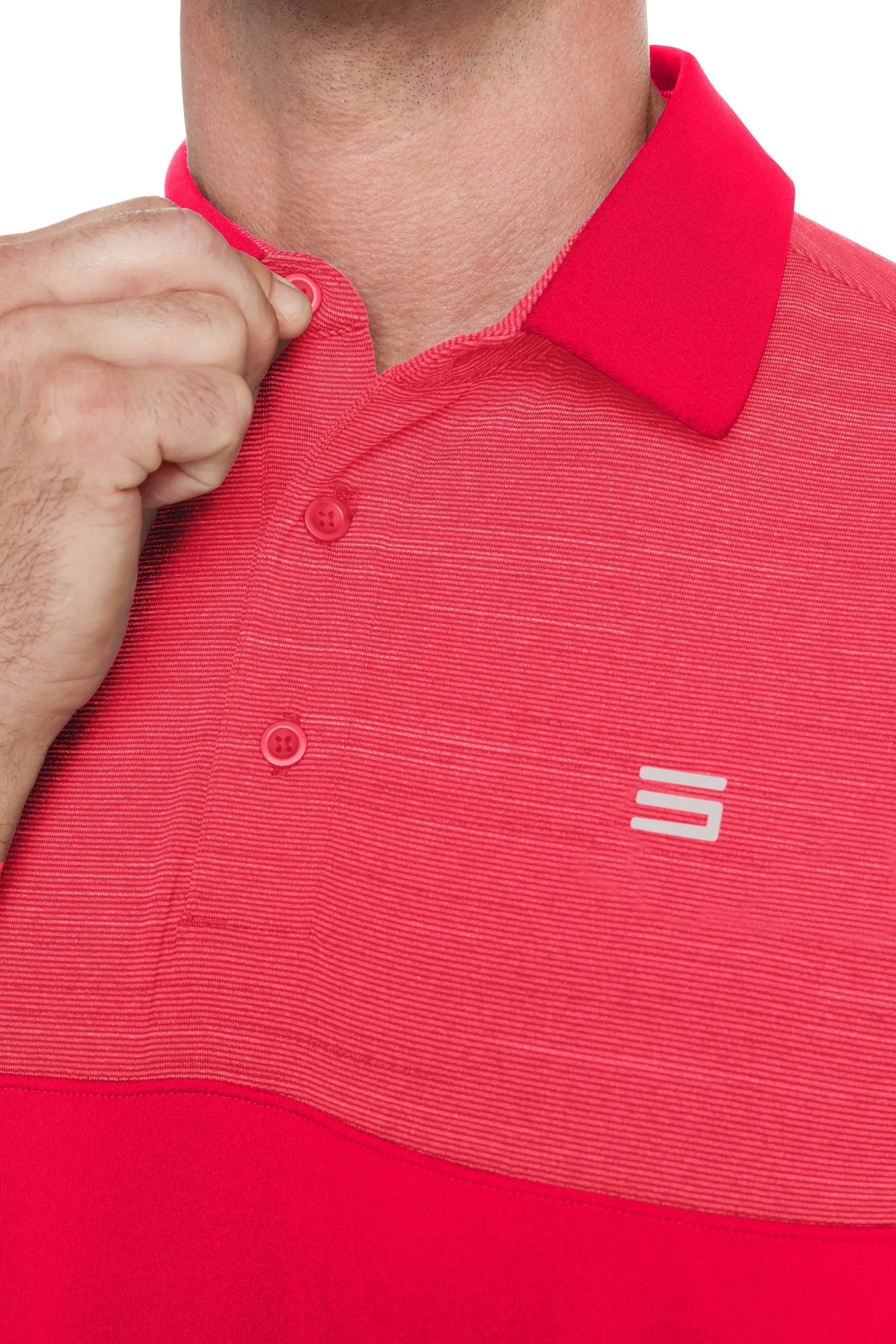Extreme Deal - Men's Heathered Two-Tone Golf Polo
