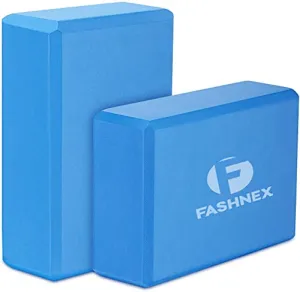 Fashnex Yoga Blocks - High Density EVA Foam Bricks Yoga Foam Exercise Blocks (9 x 6 x 3 inches, Set of 2) (As Per Image)