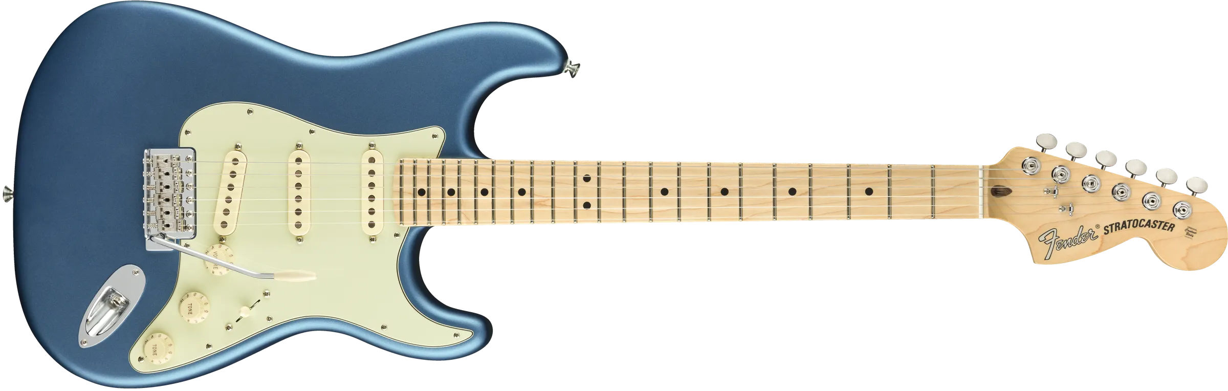Fender American Performer Stratocaster®, Maple Fingerboard, Satin Lake Placid Blue