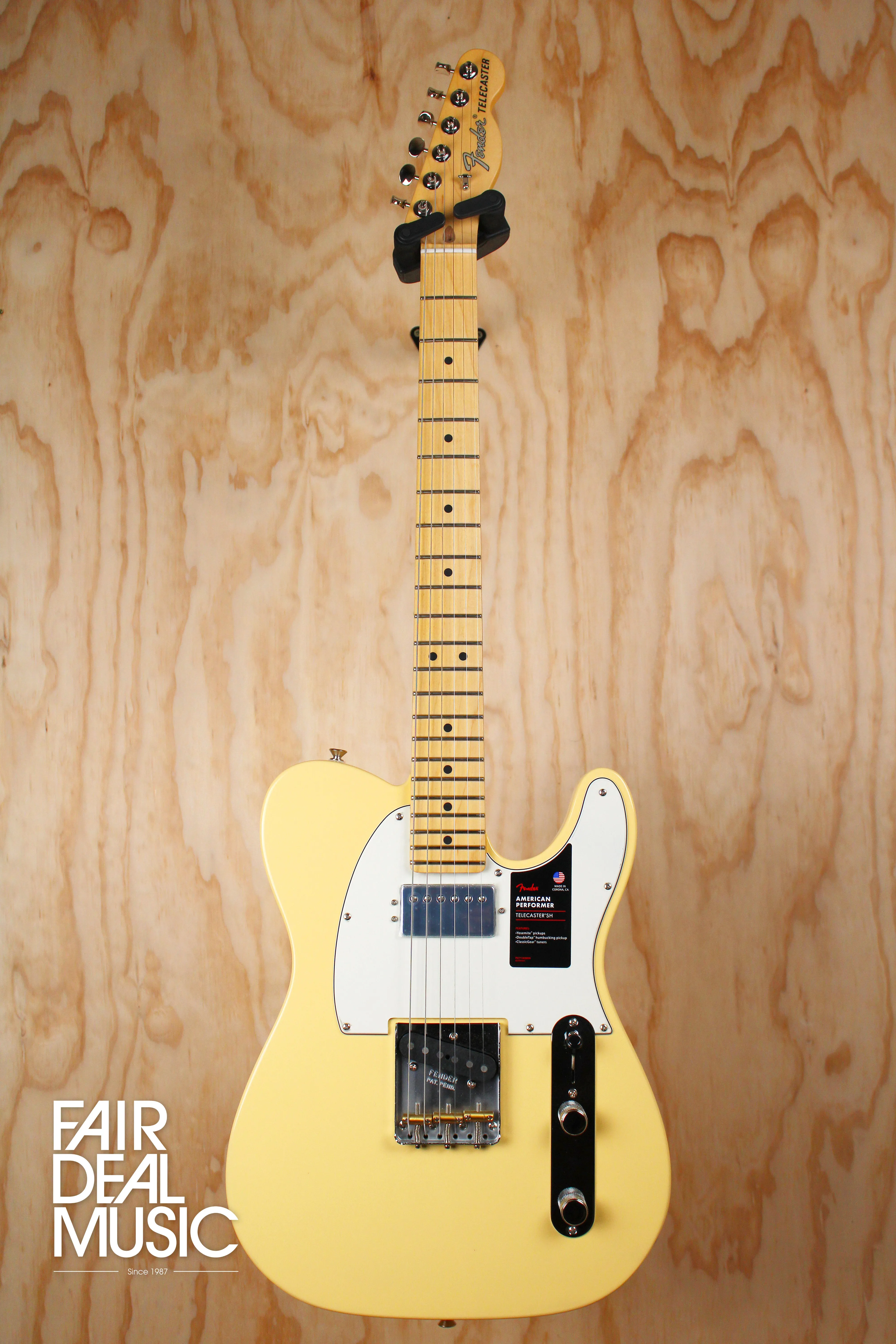 Fender American Performer Telecaster With Humbucker in Vintage White, Ex Display