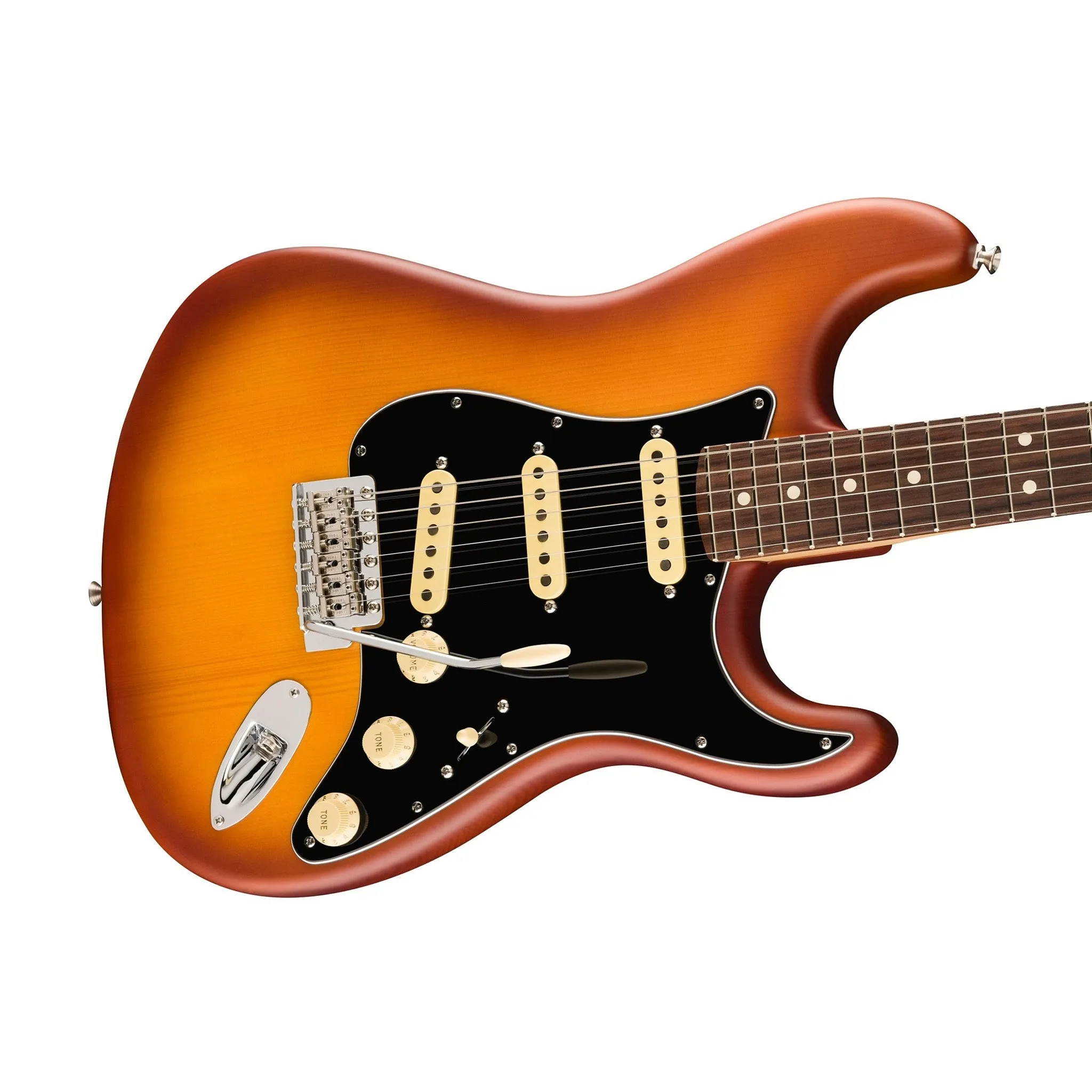 Fender American Performer Timber Stratocaster Electric Guitar, RW FB, Honey Burst