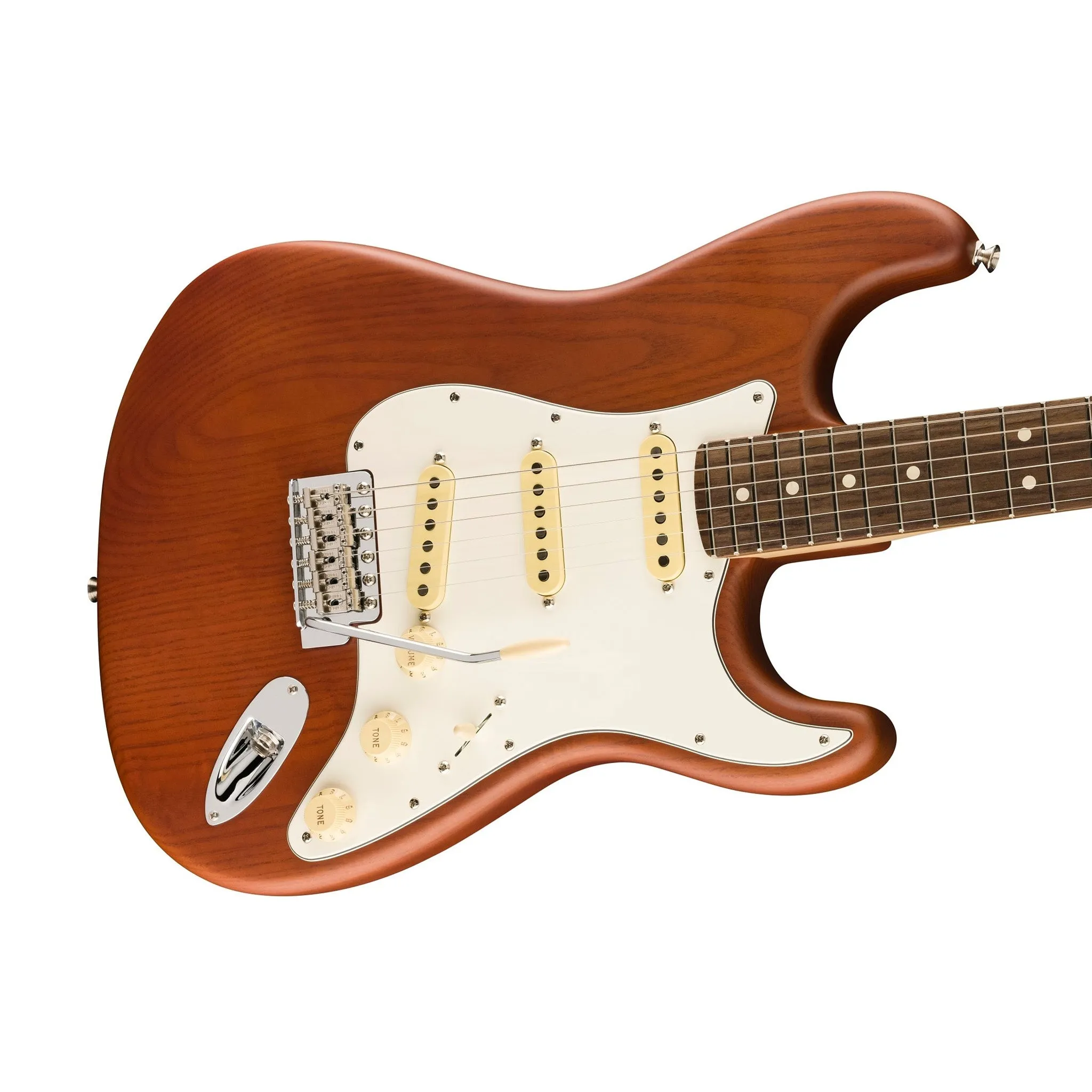 Fender American Performer Timber Stratocaster Electric Guitar, RW FB, Mocha