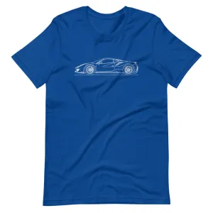 Ferrari 488 Pista silhouette T-shirt