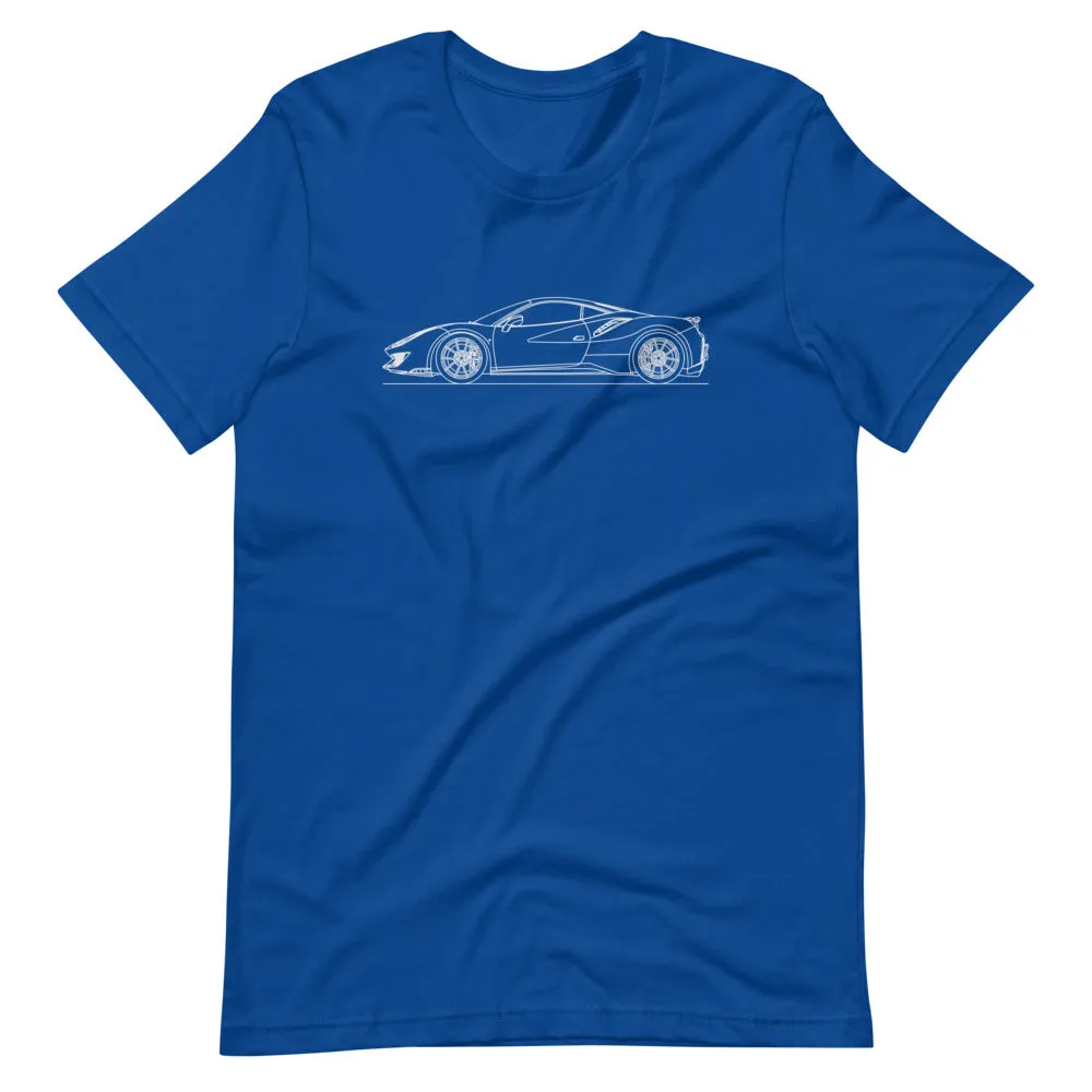 Ferrari 488 Pista silhouette T-shirt