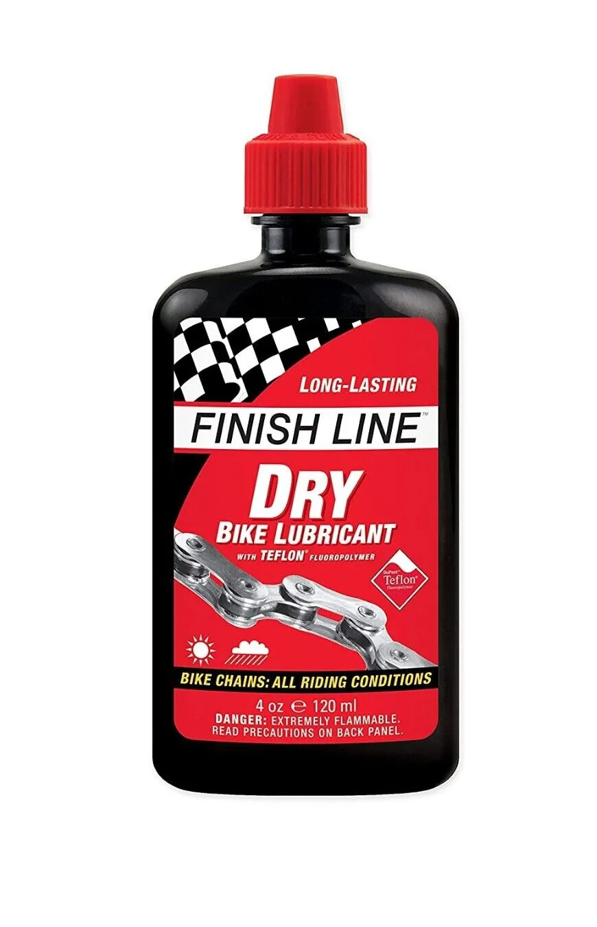Finish Line - Teflon-Plus Dry Lube 120ml Bottle - Bike Repair Chain Lubricant