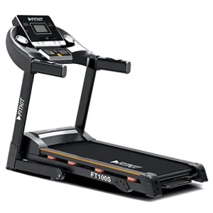 Fitkit FT100S (3.25HP Peak) Motorized Treadmill with Free Home Installation, 1 Year Warranty and Trainer Led Sessions by Cult.Sport
