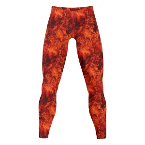 Flames Men's Sports Leggings & Running Tights
