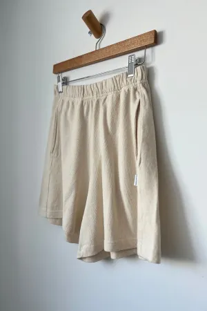 FLARED BASKETBALL SHORTS - NATUREL