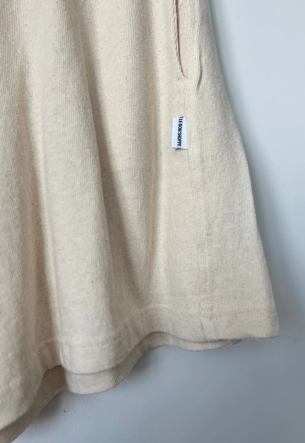 FLARED BASKETBALL SHORTS - NATUREL