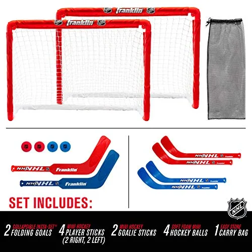 Franklin Sports NHL Mini Hockey Goal Set of 2