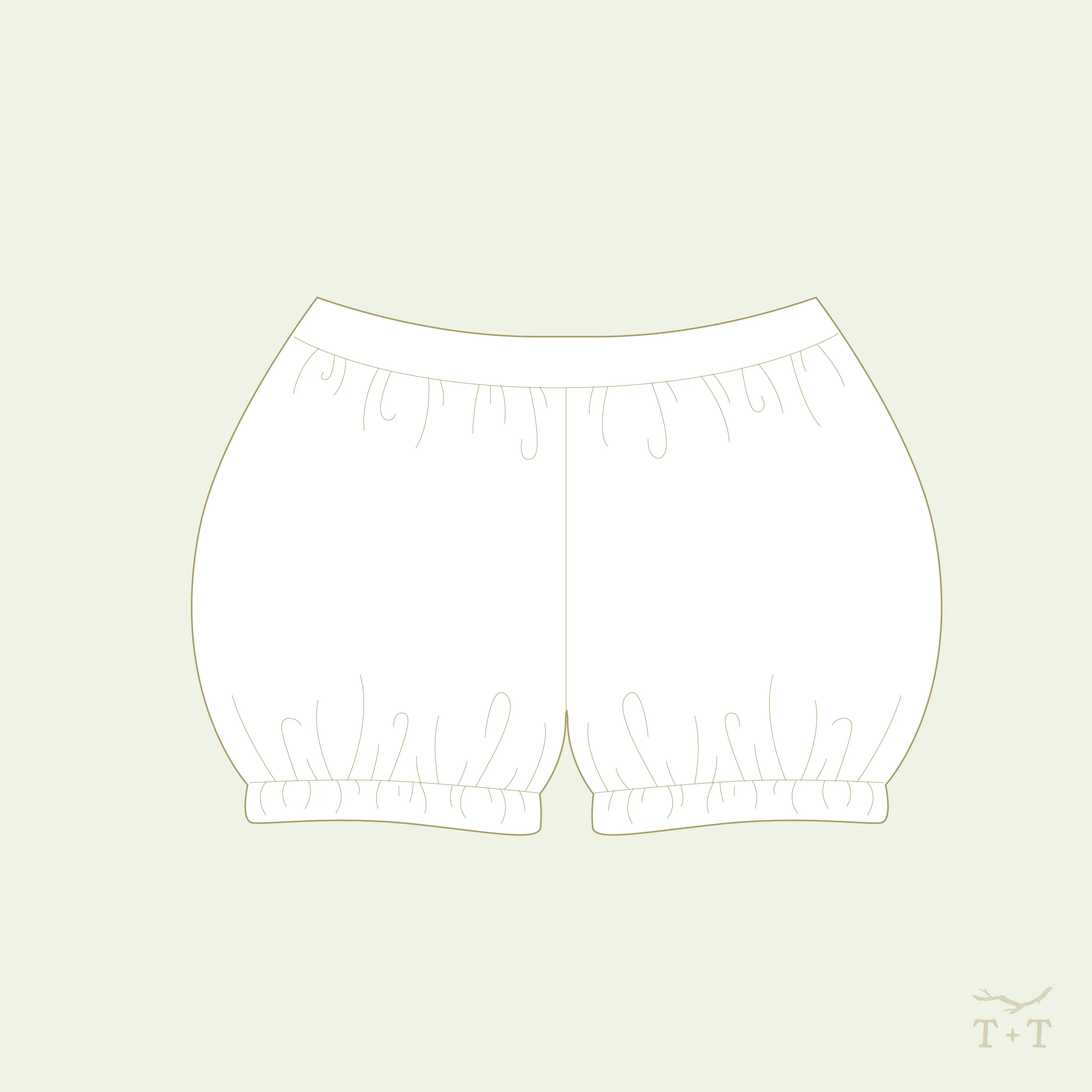 French Knickers Sewing Pattern - Doll