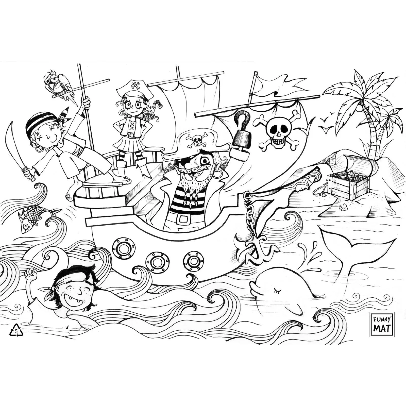 Funny Mat, Colouring Mat