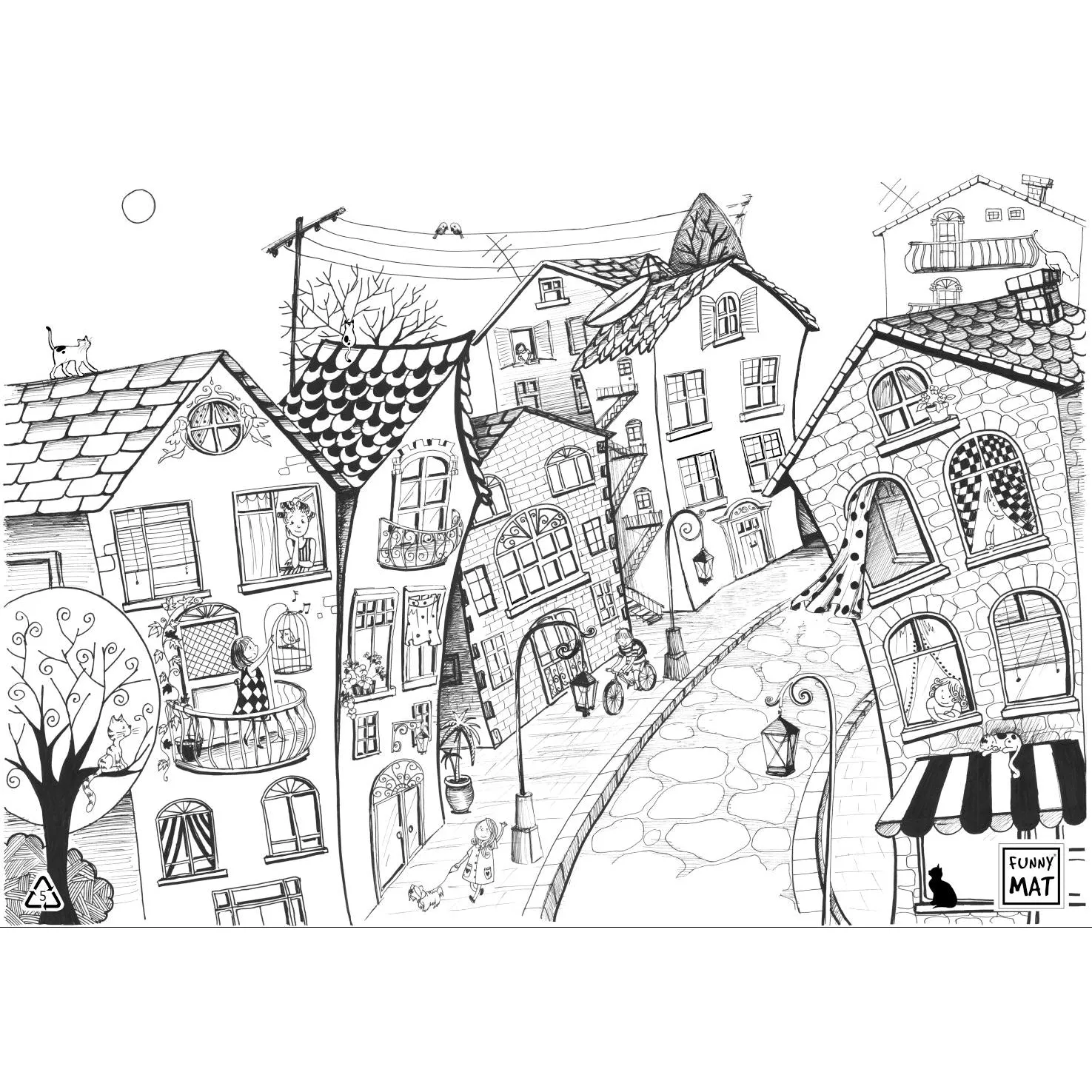 Funny Mat, Colouring Mat