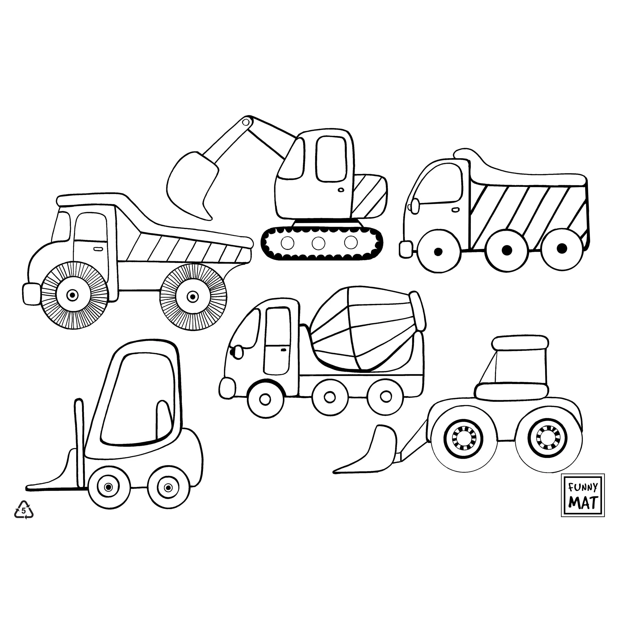 Funny Mat, Colouring Mat