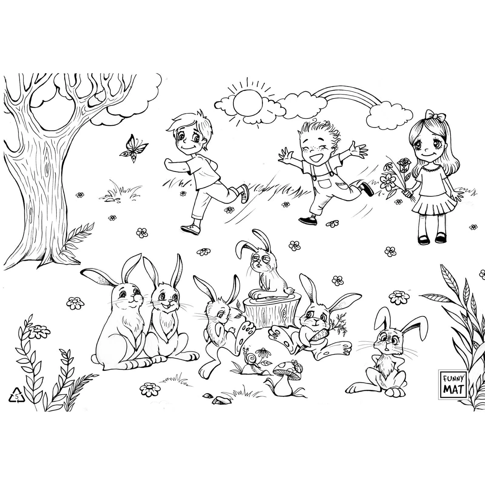 Funny Mat, Colouring Mat