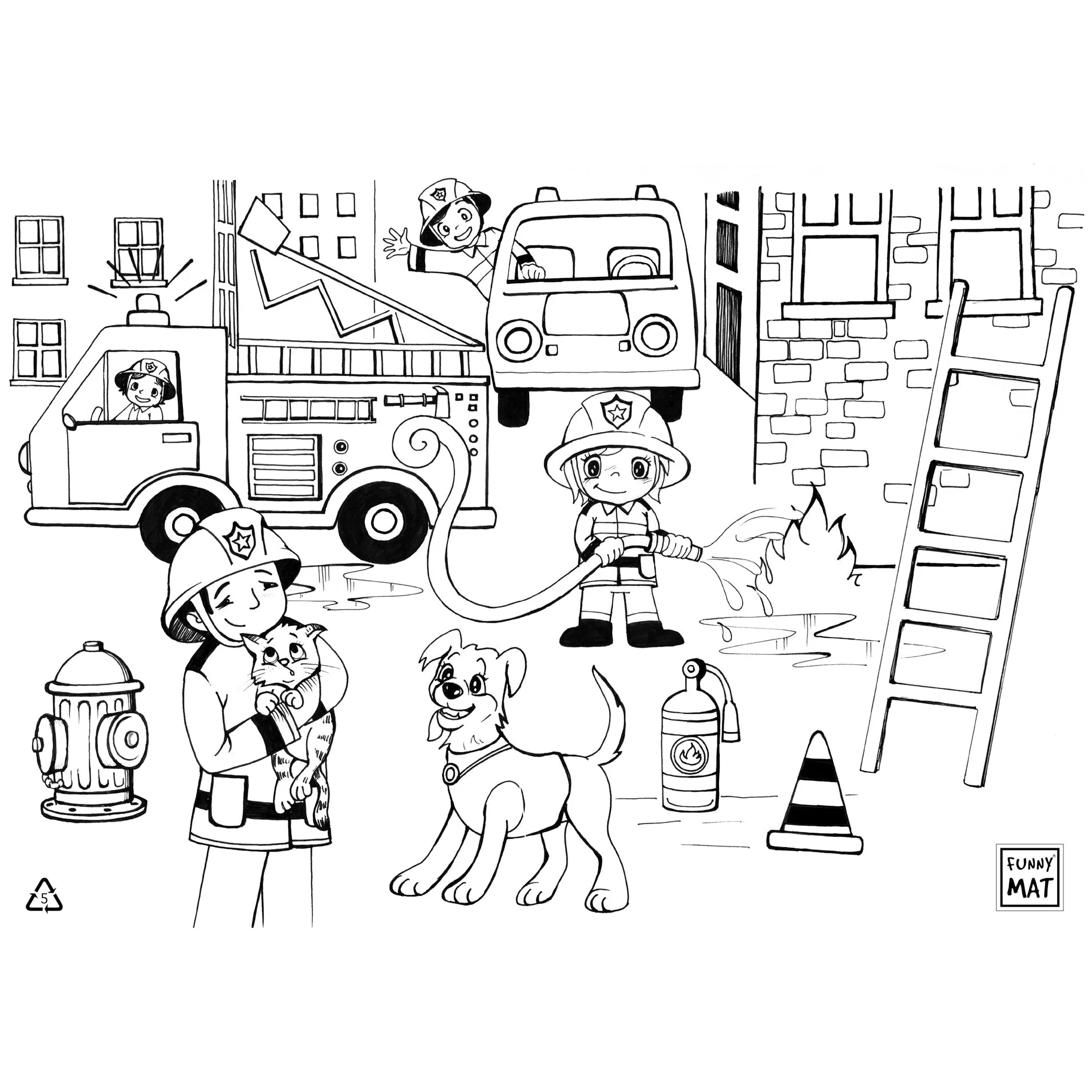 Funny Mat, Colouring Mat